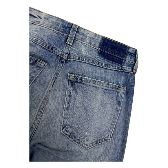 AMO Twist Sweet Cheeks Luxury Designer Skinny Casual Denim Jeans Womens Small - Picture 6 of 7